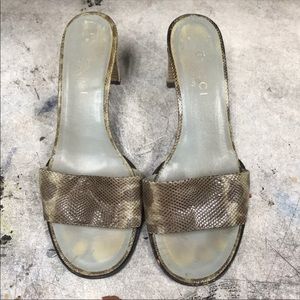 Snake skin Gucci Heels
